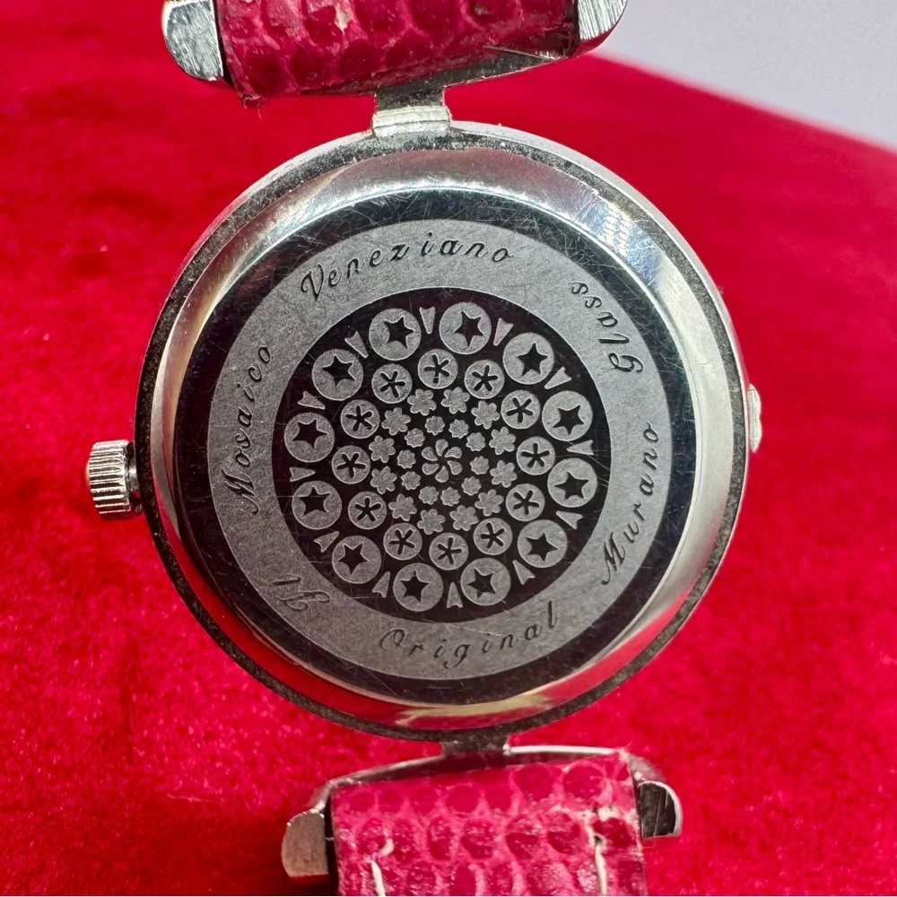 Vintage Murano Glass Millefiori Women’s Quartz‎ Watch Italian Art Glass Dial